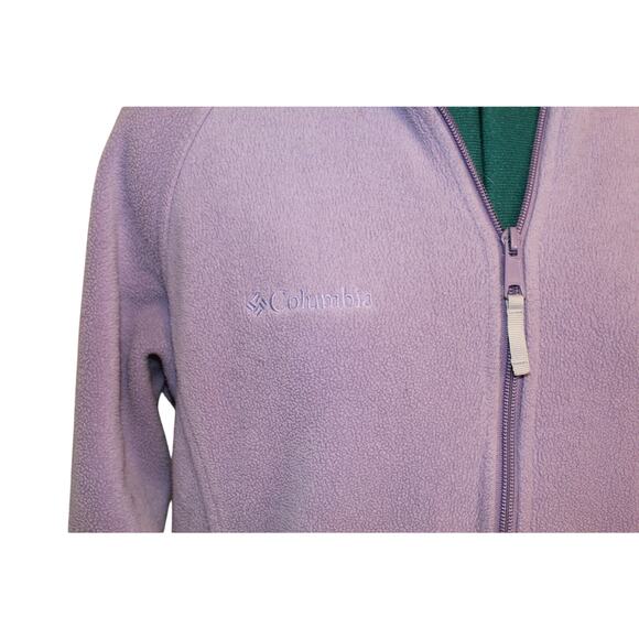 Columbia Benton Springs Lavender Full Zip Fleece Jacket Women M Outdoor - Picture 5 of 6